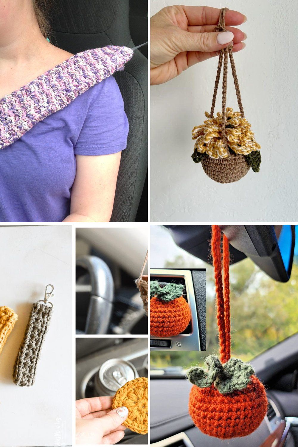 12 Crochet Car Accessories Free Patterns