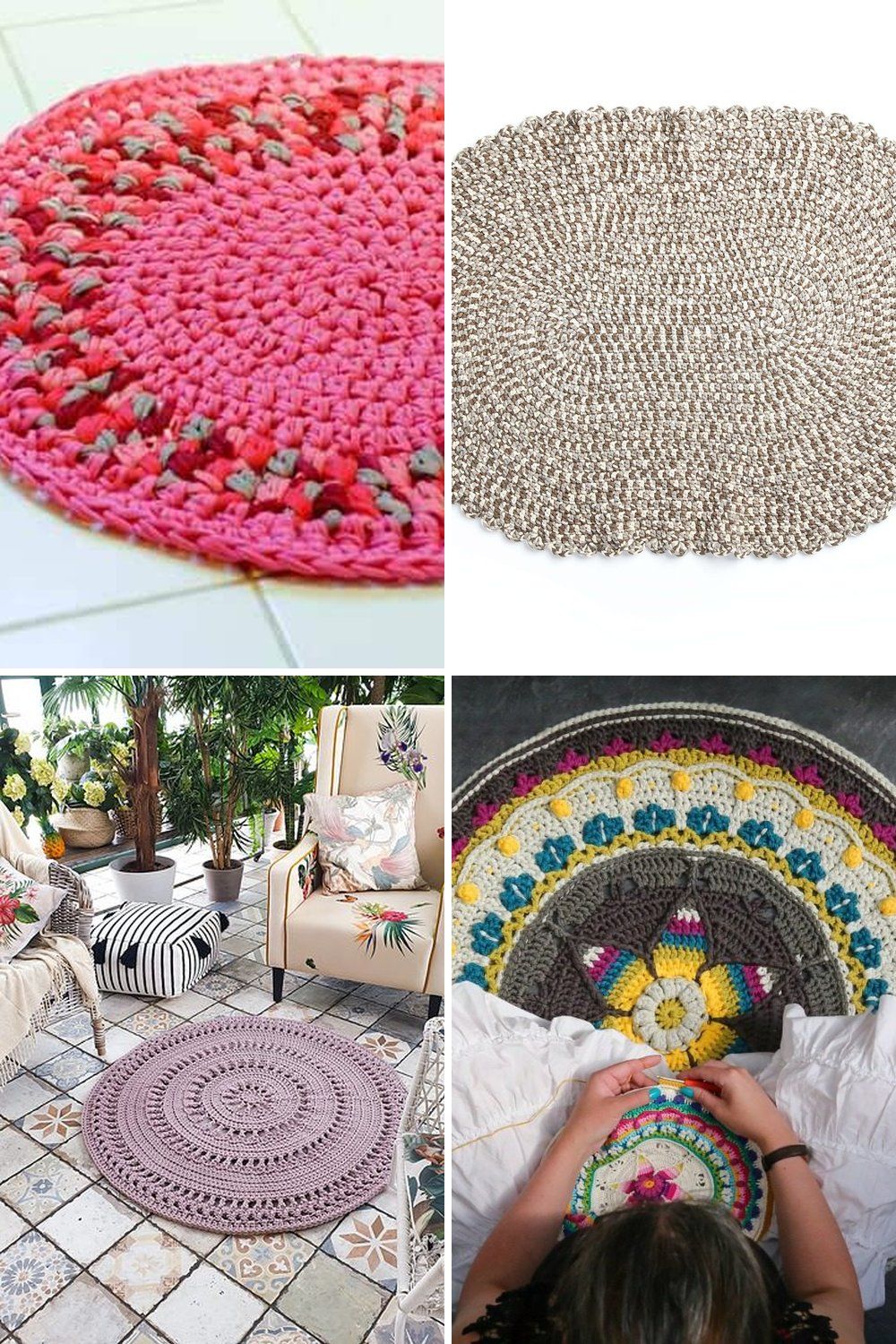 10 Crochet Rug Free Patterns