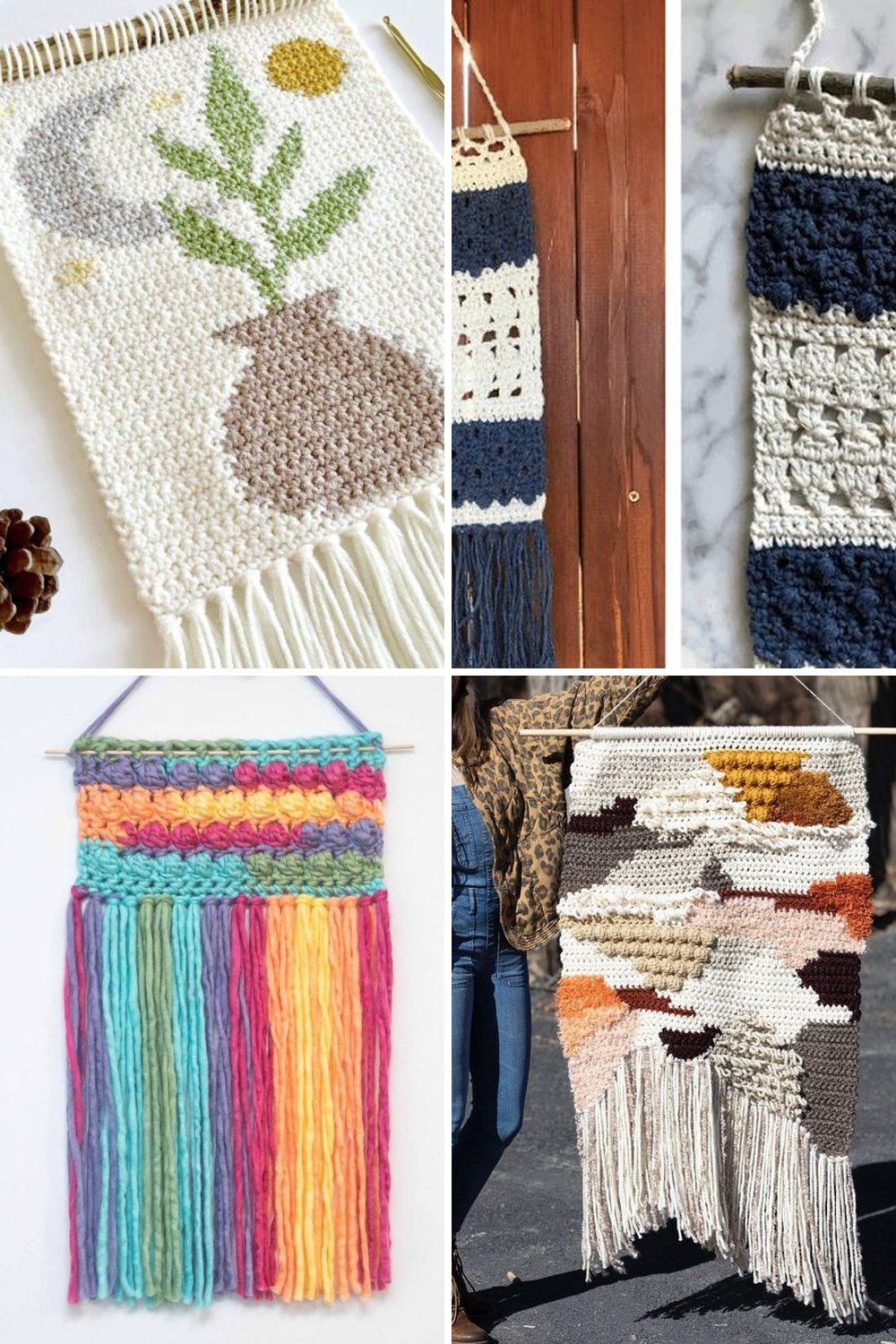 15 Crochet Wall Hanging Free Patterns