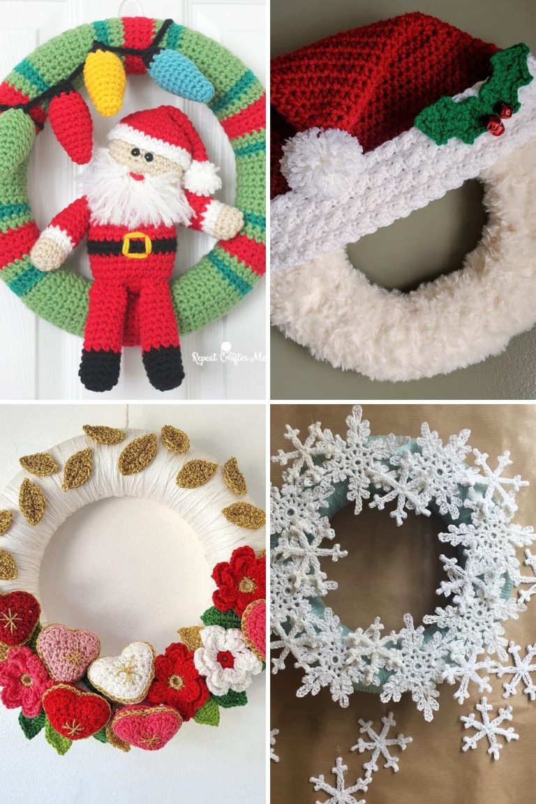 14 Crochet Wreath Free Patterns