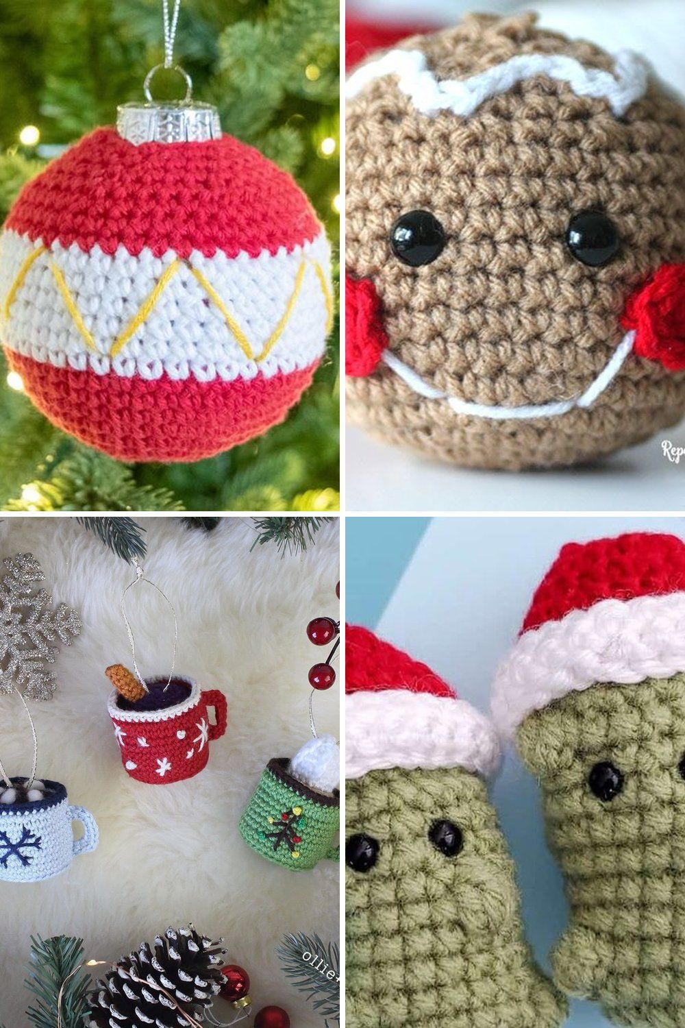 13 Crochet Christmas Ornament Free Patterns