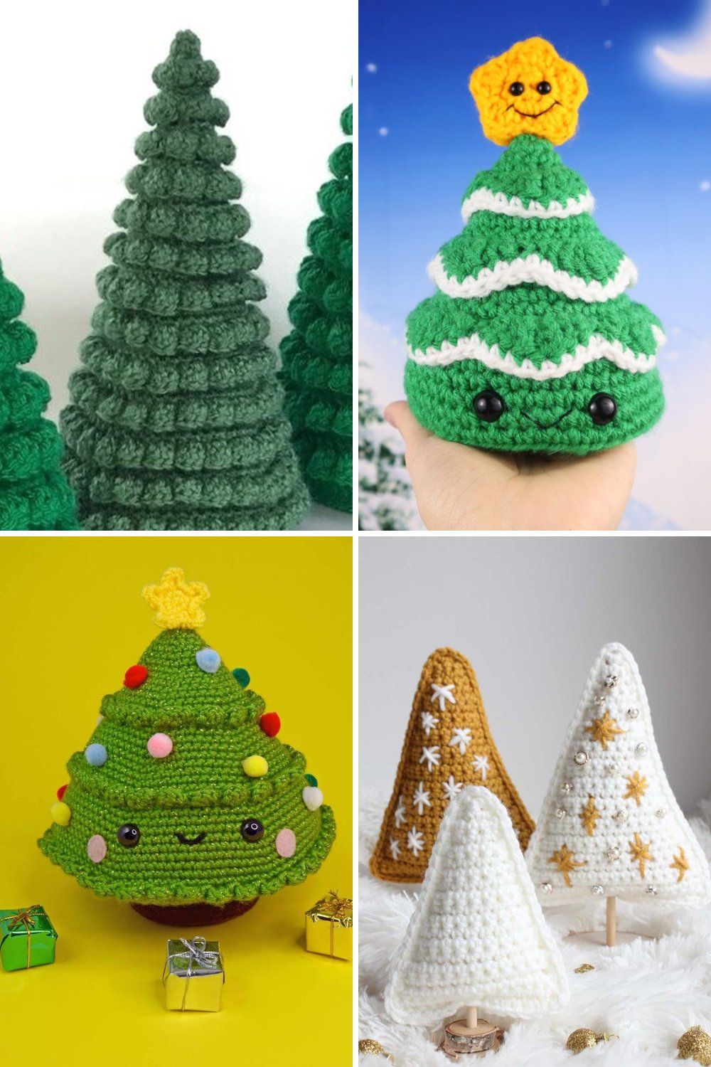 12 Crochet Christmas Tree Free Patterns