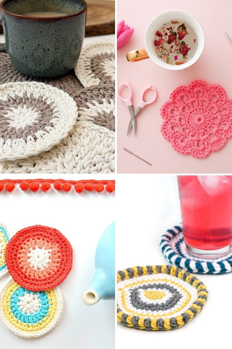 11 Crochet Coaster Free Patterns