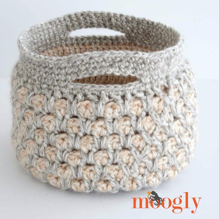 Moroccan Basket free crochet pattern by Tamara Kelly