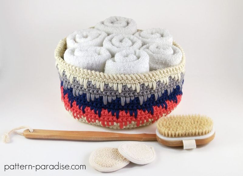 Himalayan Basket free crochet pattern by Janaya Chouinard