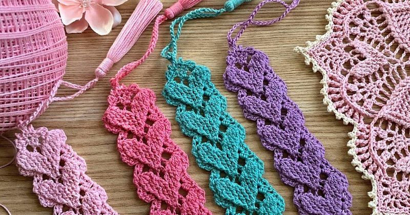 Higher Love Bookmark free crochet pattern by Julia Hart