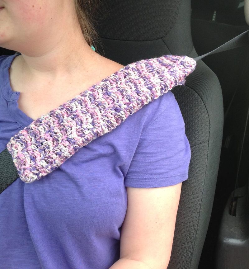 Seat Belt Cover free crochet pattern by Kylee Keller