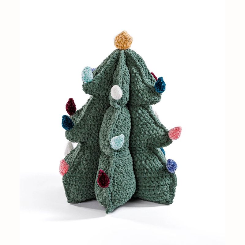Merry Mod Christmas Tree Pillow free crochet pattern by Bernat