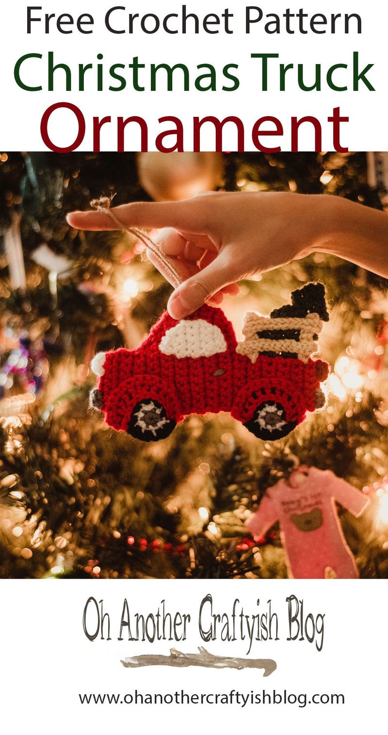 Christmas Truck Ornament free crochet pattern by Tawnya Myers