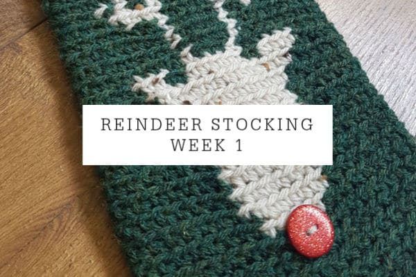Reindeer Stocking free crochet pattern by Sincerely Pam