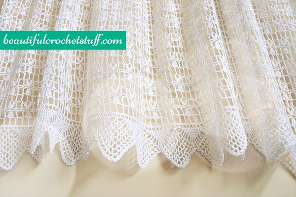 Lace Curtain free crochet pattern by Jane Green