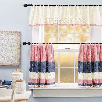 Farmhouse Cotton Curtains free crochet pattern by Karen McKenna