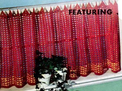 Vintage Cafe Curtain free crochet pattern by Coats & Clark