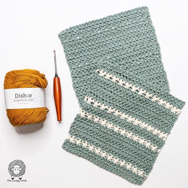 Ava Farmhouse Dishcloth free crochet pattern by Ashley Parker