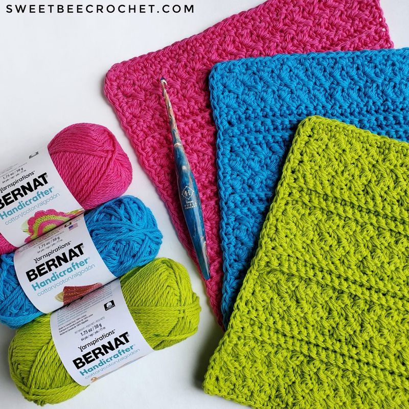 Sweet Suzy Washcloth free crochet pattern by Rebecca