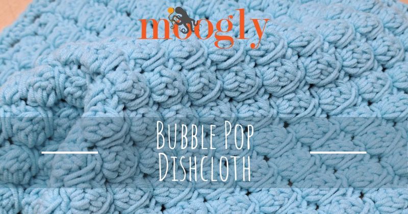 Bubble Pop Dishcloth free crochet pattern by Tamara Kelly