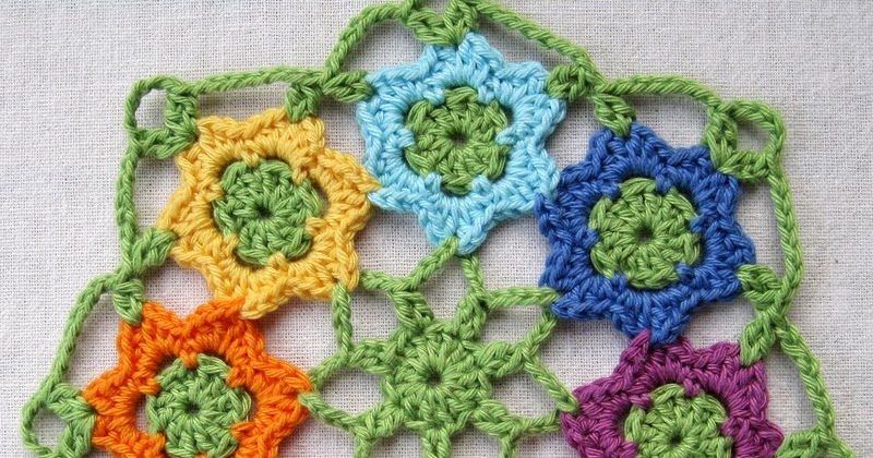 April Garden Motif and Doily free crochet pattern by Mrs. Micawber (Sue)