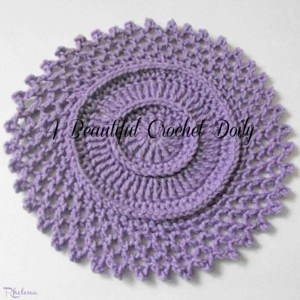Sun-Flower Doily free crochet pattern by Rhelena