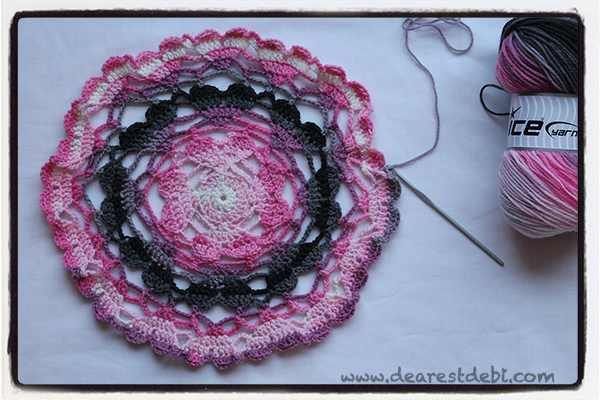 Serendipity Hearts Doily free crochet pattern by DearestDebi
