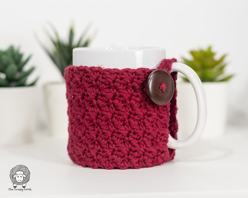 Easy Crochet Mug Cozy (Yvette) free crochet pattern by Ashley Parker