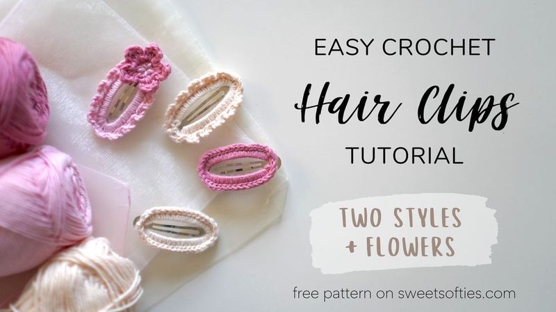Lola Hair Clip free crochet pattern by Jade