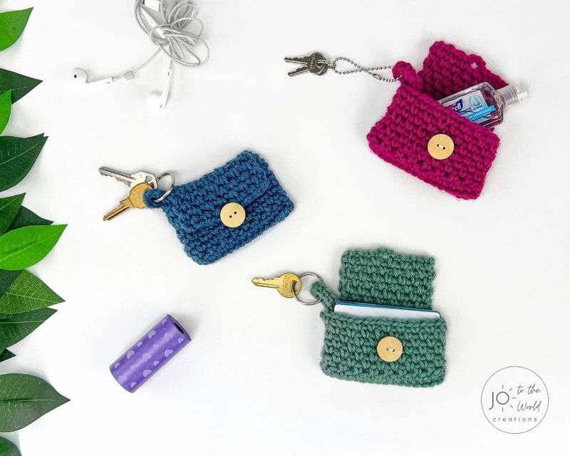 Crochet Keychain Buddy free crochet pattern by Jo