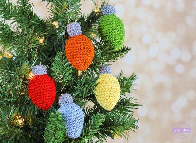 Christmas Lights Ornament free crochet pattern by Ashleigh