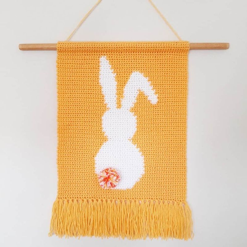 Bunny Wall Hanging free crochet pattern by Sarah Ruane