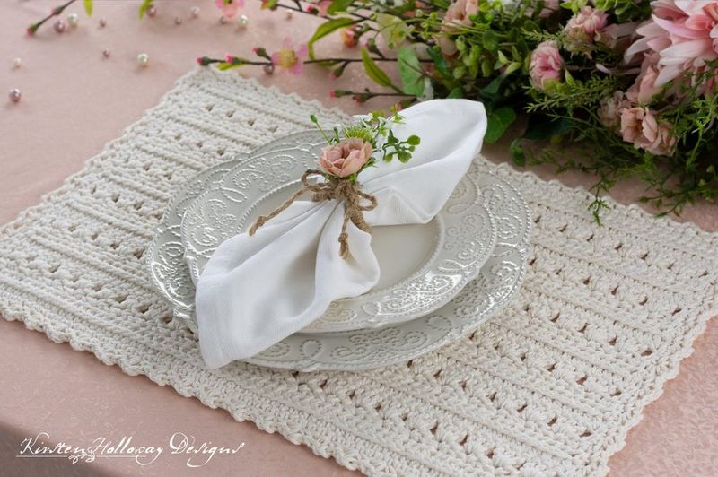 Primrose & Proper Rectangle Placemat free crochet pattern by Kirsten Holloway Designs