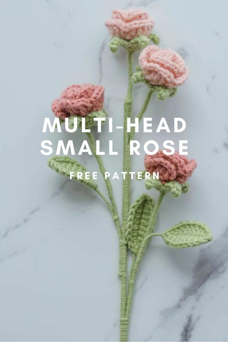 Small Rose Stem free crochet pattern by Kathwool