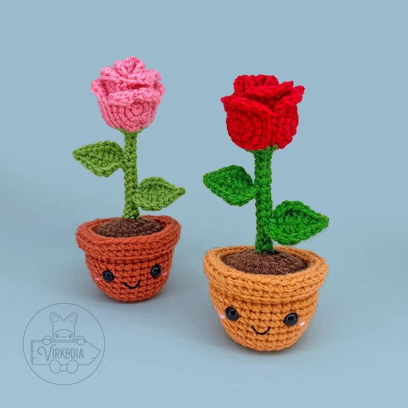 Rose Cutie Amigurumi free crochet pattern by Joey Diehl