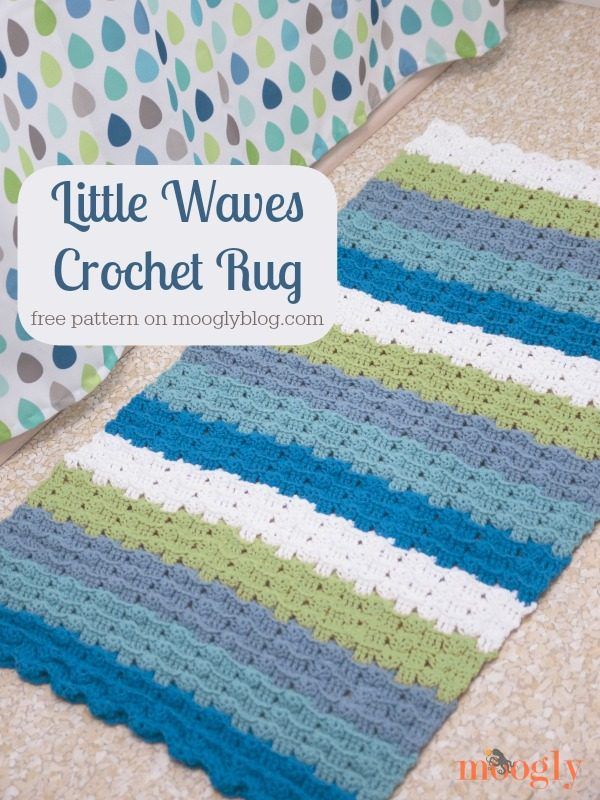 Little Waves Crochet Rug free crochet pattern by Tamara Kelly