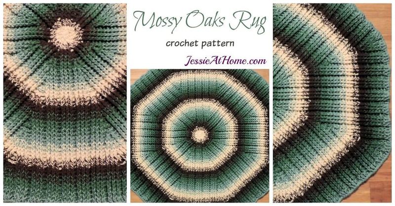 Mossy Oaks Rug free crochet pattern by Jessie Rayot