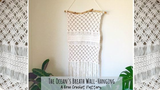 The Ocean's Breath Wall-Hanging free crochet pattern by Kelsie