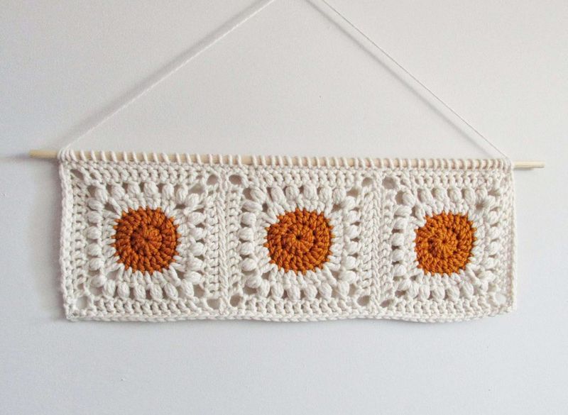 Soak Up the Sun Crochet Wall Hanging free crochet pattern by Dayna Perry