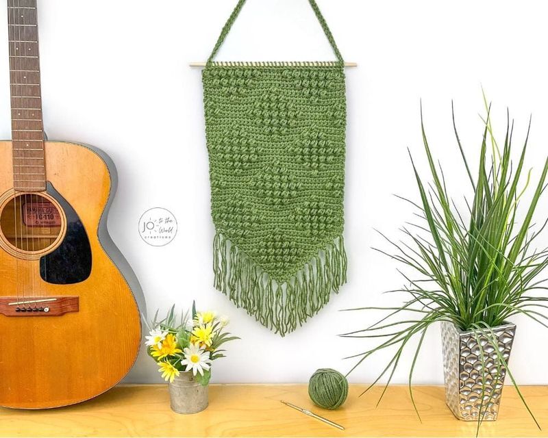 Boho Wall Hanging (Jo to the World) free crochet pattern by Jo
