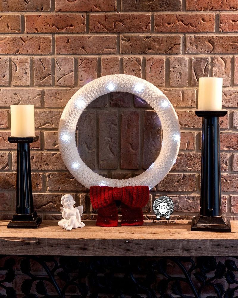 Country Winter Wreath free crochet pattern by Ashley Parker