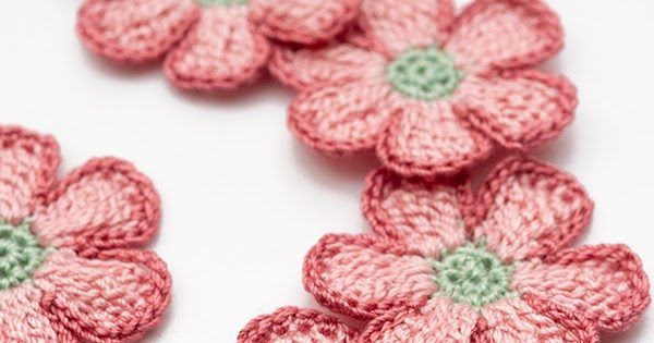 Spring Crochet Flower free crochet pattern by Anabelia Handmade